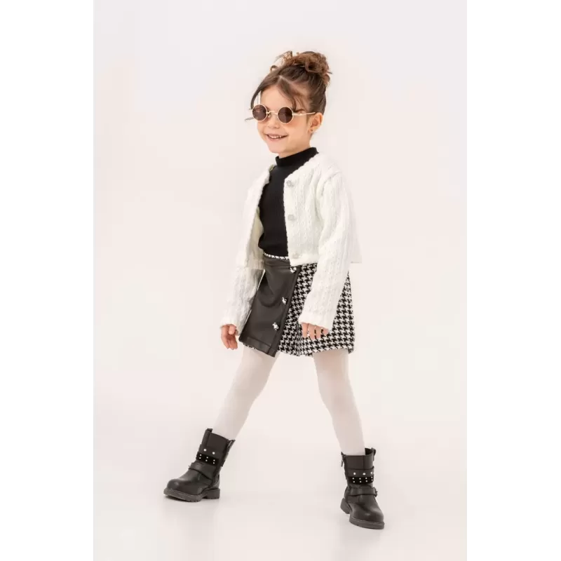 Eray Kids 6336 Mädchen 3-teiliges Set mit Rock-Shorts | Baby Kids Junior Eray Kids 6336 Mädchen 3-teiliges Set mit Rock-Shorts | Baby Kids Junior