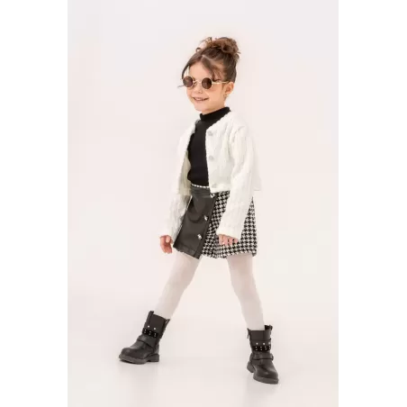 Eray Kids 6336 Mädchen 3-teiliges Set mit Rock-Shorts | Baby Kids Junior