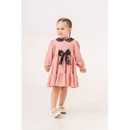 Eray Kids 6339 Mädchenkleid mit Schleife & Blumenkragen | BabyKidsJunior