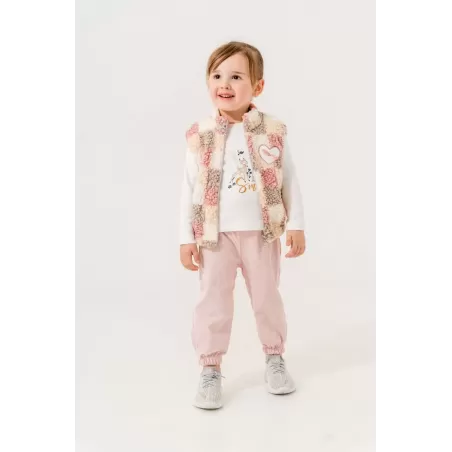 Eray Kids 6325 Mädchen-Set mit Pelzweste | Baby Kids Junior