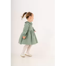 Оптовая продажа вельветовых платьев с вышивкой для девочек 9–24 мес | babykidsjunior.com