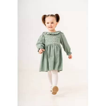 Vestido terciopelo bebé niña 9–24 meses | Eray Kids 6356 – babykidsjunior.com