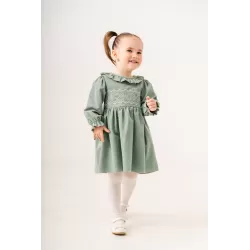 Vestido terciopelo bebé niña 9–24 meses | Eray Kids 6356 – babykidsjunior.com