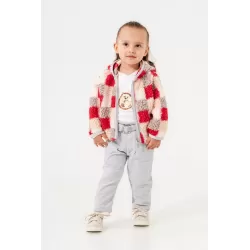 Eray Kids 6324 Conjunto de 3 piezas para niña con chaqueta de felpa | babykidsjunior.com