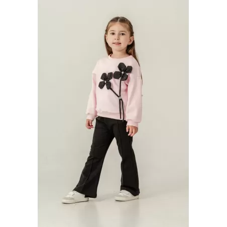 Conjunto Eray Kids 6450 para niña | Flores 3D + Pantalón ancho | 4–7 años | babykidsjunior.com