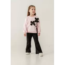 Conjunto Eray Kids 6450 para niña | Flores 3D + Pantalón ancho | 4–7 años | babykidsjunior.com