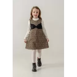 Eray Kids 6433 комплект с леопардовым платьем для девочек | 4–7 лет | babykidsjunior.com