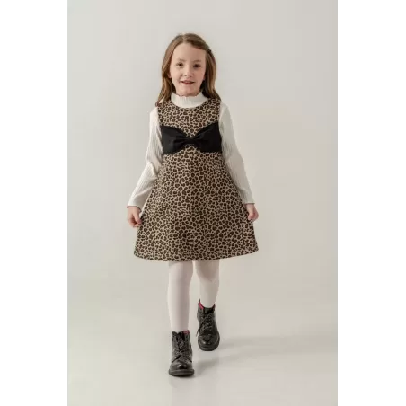 Eray Kids 6433 комплект с леопардовым платьем для девочек | 4–7 лет | babykidsjunior.com