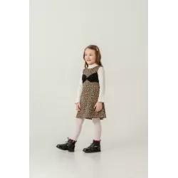Eray Kids 6433 комплект с леопардовым платьем для девочек | 4–7 лет | babykidsjunior.com