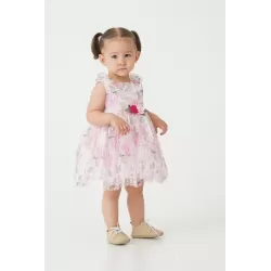Eray Kids 6405 Floral Baby Dress and Cardigan Set | 6-18 Months