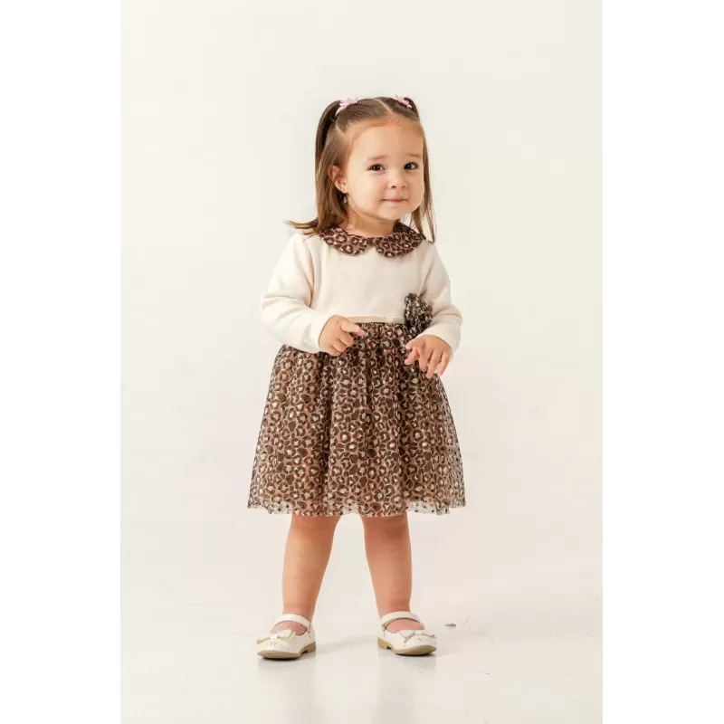 Eray Kids 6414 Baby Kleid mit Leopardenmuster 6–18 Monate | Baby Kids Junior Eray Kids 6414 Baby Kleid mit Leopardenmuster 6–18 Monate | Baby Kids Junior