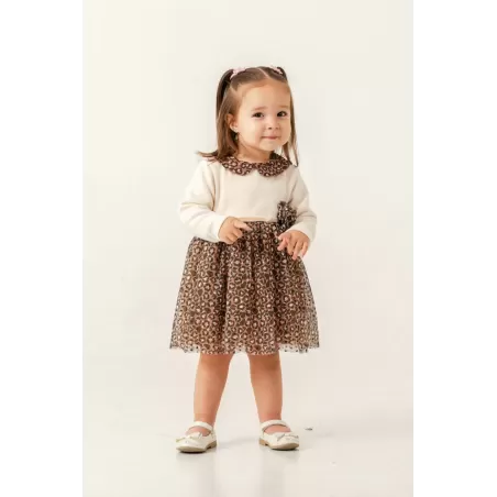 Eray Kids 6414 Baby Kleid mit Leopardenmuster 6–18 Monate | Baby Kids Junior