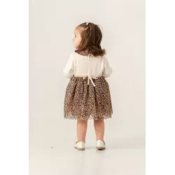 Eray Kids 6414 Baby Kleid mit Leopardenmuster 6–18 Monate | Baby Kids Junior