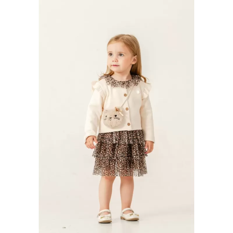 Set Bambina Eray Kids 6419 con Gonna Leopardata | babykidsjunior.com Set Bambina Eray Kids 6419 con Gonna Leopardata | babykidsjunior.com