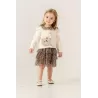 Set Bambina Eray Kids 6419 con Gonna Leopardata | babykidsjunior.com