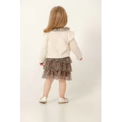 Set Bambina Eray Kids 6419 con Gonna Leopardata | babykidsjunior.com