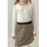 Set de 3 piese fetițe Eray Kids 6432 cu imprimeu leopard
