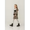 Set de 3 piese fetițe Eray Kids 6432 cu imprimeu leopard
