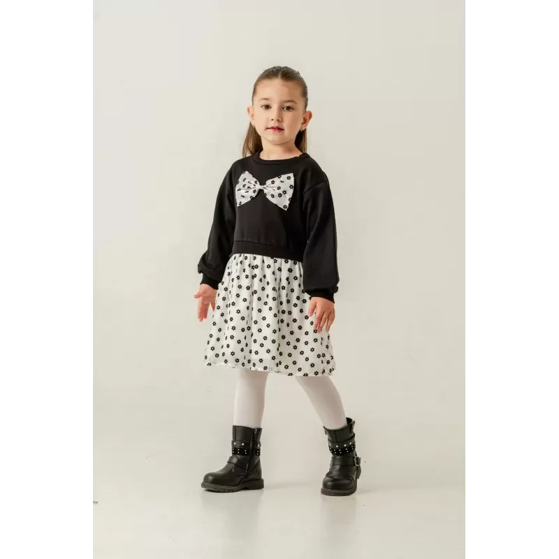 Сукня для дівчаток Eray Kids 6413 | Бант і квіткова фатинова спідниця | 2–5 років Сукня для дівчаток Eray Kids 6413 | Бант і квіткова фатинова спідниця | 2–5 років