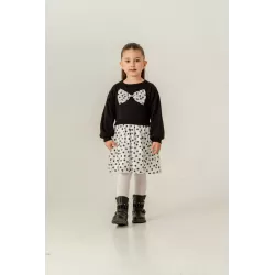 فستان بناتي Eray Kids 6413 | فيونكة وتنورة زهرية | 2–5 سنوات