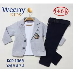 Weeny Kids 1665 Boys' Suit Set (Ages 5-6-7-8) | babykidsjunior.com