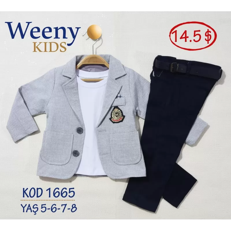Weeny Kids 1665 Boys' Suit Set (Ages 5-6-7-8) | babykidsjunior.com