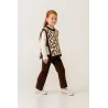 Eray Kids 6430 Трикотажный Комплект для Девочек | Леопардовый Принт
