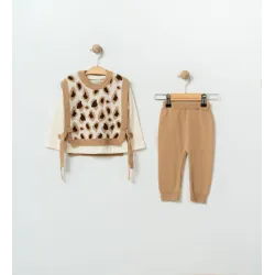 Eray Kids 6422 Conjunto 3 Piezas Bebé Leopardado | 9-24 Meses