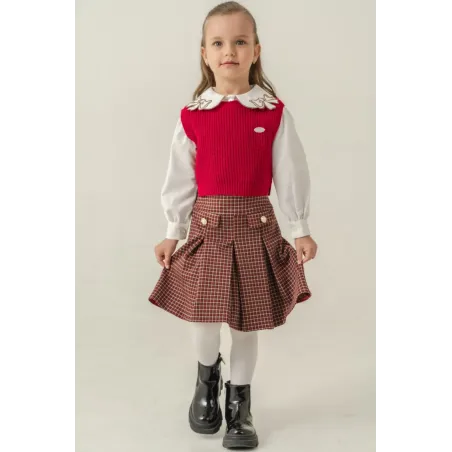 Eray Kids 6415 Комплект для девочек | Жилет и юбка