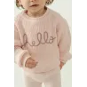Eray Kids 6409 Pleteni Set za Devojčice “hello” | 9-24 meseci