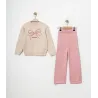 Eray Kids 6401 Вязаный комплект для девочек с бантом | 4-7 лет
