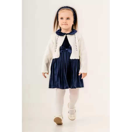 طقم بناتي مخملي 2 قطع Eray Kids 6337 | babykidsjunior.com